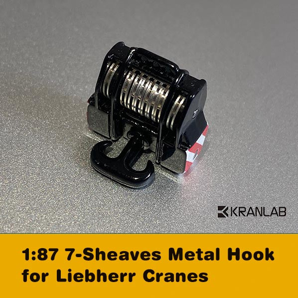 1:87 Superlift + 8 x Ballast + 7-Sheaves hook for Riga Mainz LTM1500