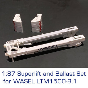 1:87 Superlift + 8 x Ballast + 7-Sheaves hook for WASEL LTM1500