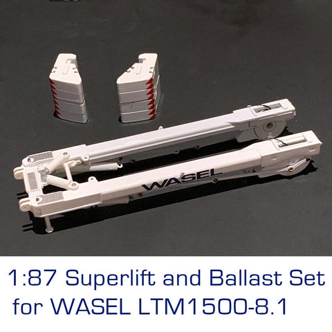 1:87 Superlift + 8 x Ballast + 7-Sheaves hook for WASEL LTM1500