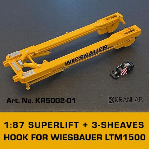 Wiesbauer 1:87 Superlift with 7-sheaves Hook
