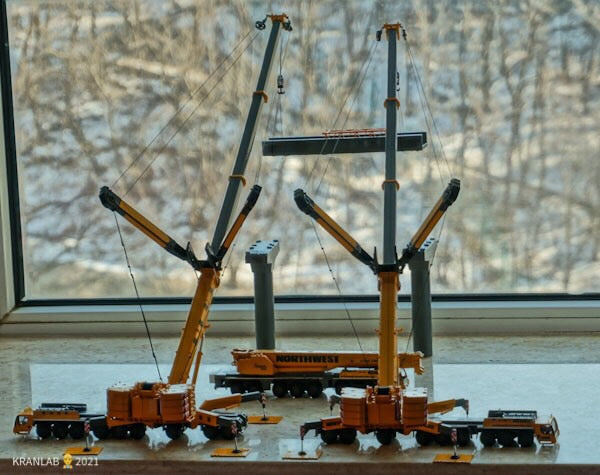 1:87 Custom Built Upgraded 9-axle Crane