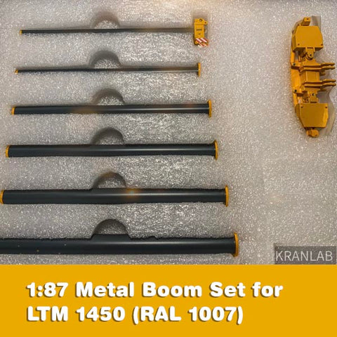 1:87 6-section Metal Boom Set for LTM1450 (RAL1007)