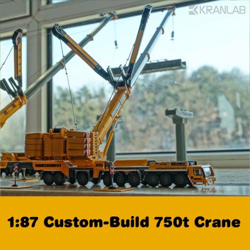 1:87 Custom Built Upgraded 9-axle Crane