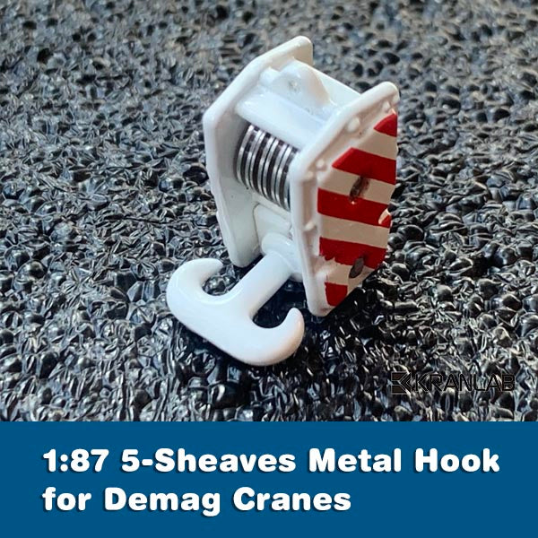 1:87 5-Sheave Metal Demag Hook